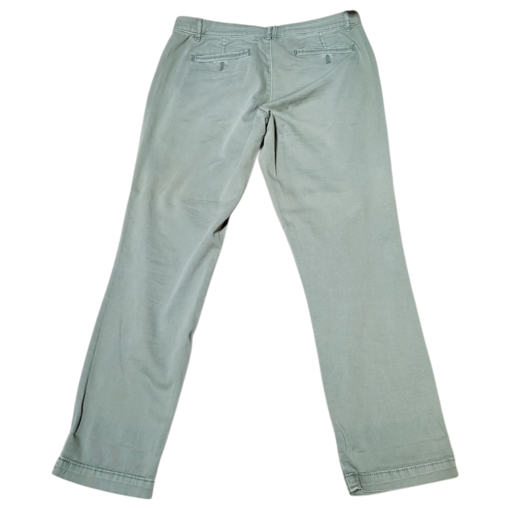 Pilcro and the Letterpress Light Green Hyphen Low-Rise Boyfriend Chinos-Size 28P - Picture 3 of 8